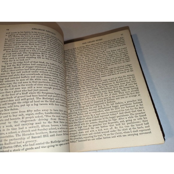 Vintage Antique 1926 Abraham Lincoln The Prairie Years Blue Ribbon Books 1st Ed - Picture 8 of 11